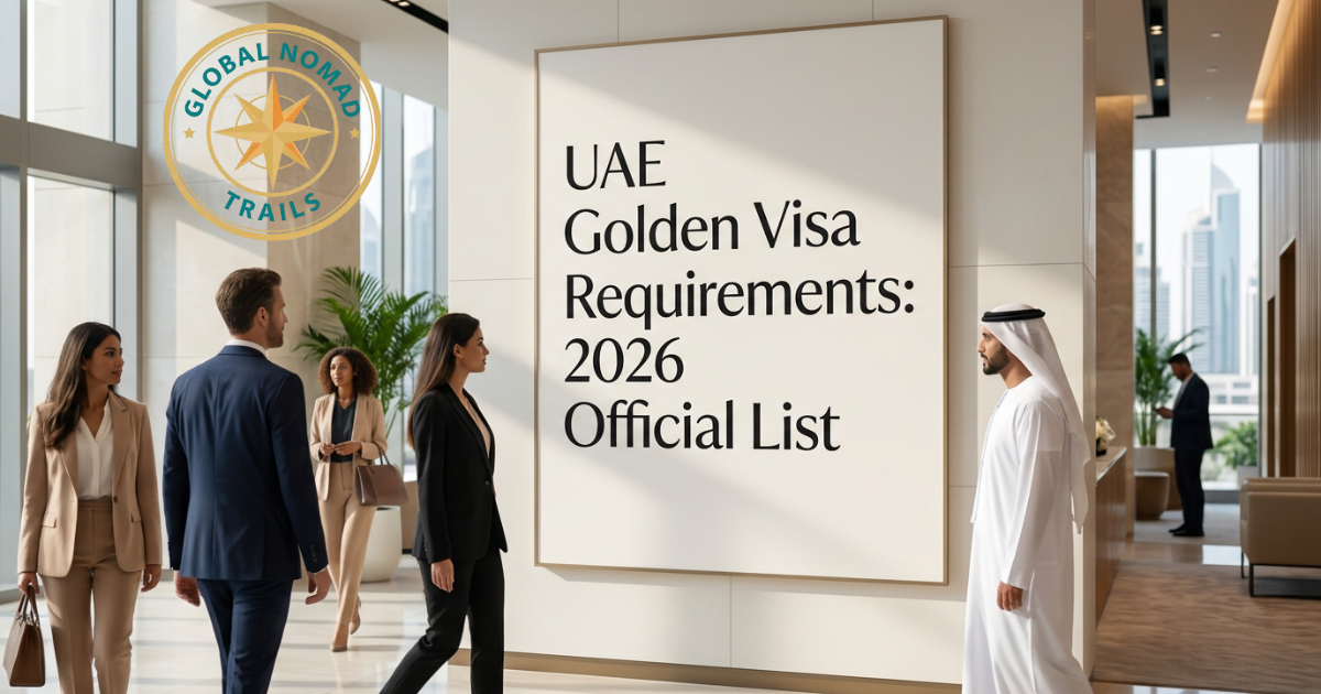 UAE Golden Visa Requirements: 2026 Official List